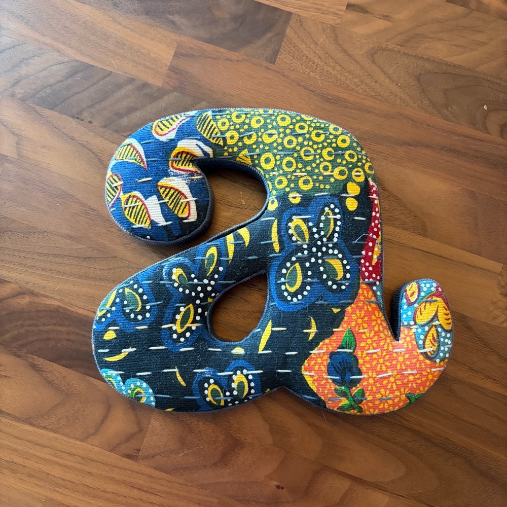 Anthropologie Fabric Letter D